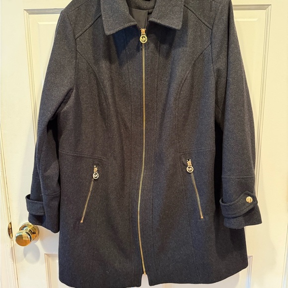 MICHAEL KORS WOMANS CHARCOAL GRAY COAT SIZE 18W - Picture 1 of 16